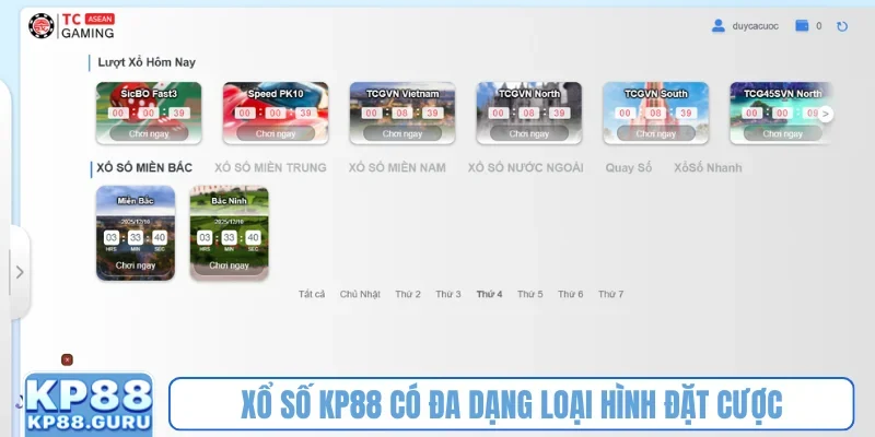 Xổ số KP88 - Hình thức đặt cược lô đề online với tỷ lệ thưởng cao 1 Xổ số KP88 có đa dạng loại hình đặt cược