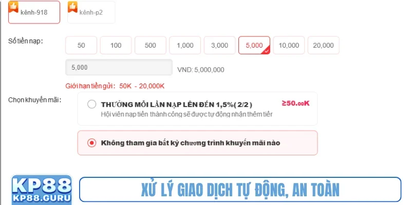 Xử lý giao dịch tự động, an toàn